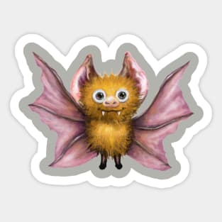 The bat is a vampire Sticker